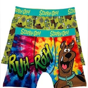 Men’s Scooby Doo Boxer Briefs 2 Ultra Soft Extra Large Underwear New Without Tag